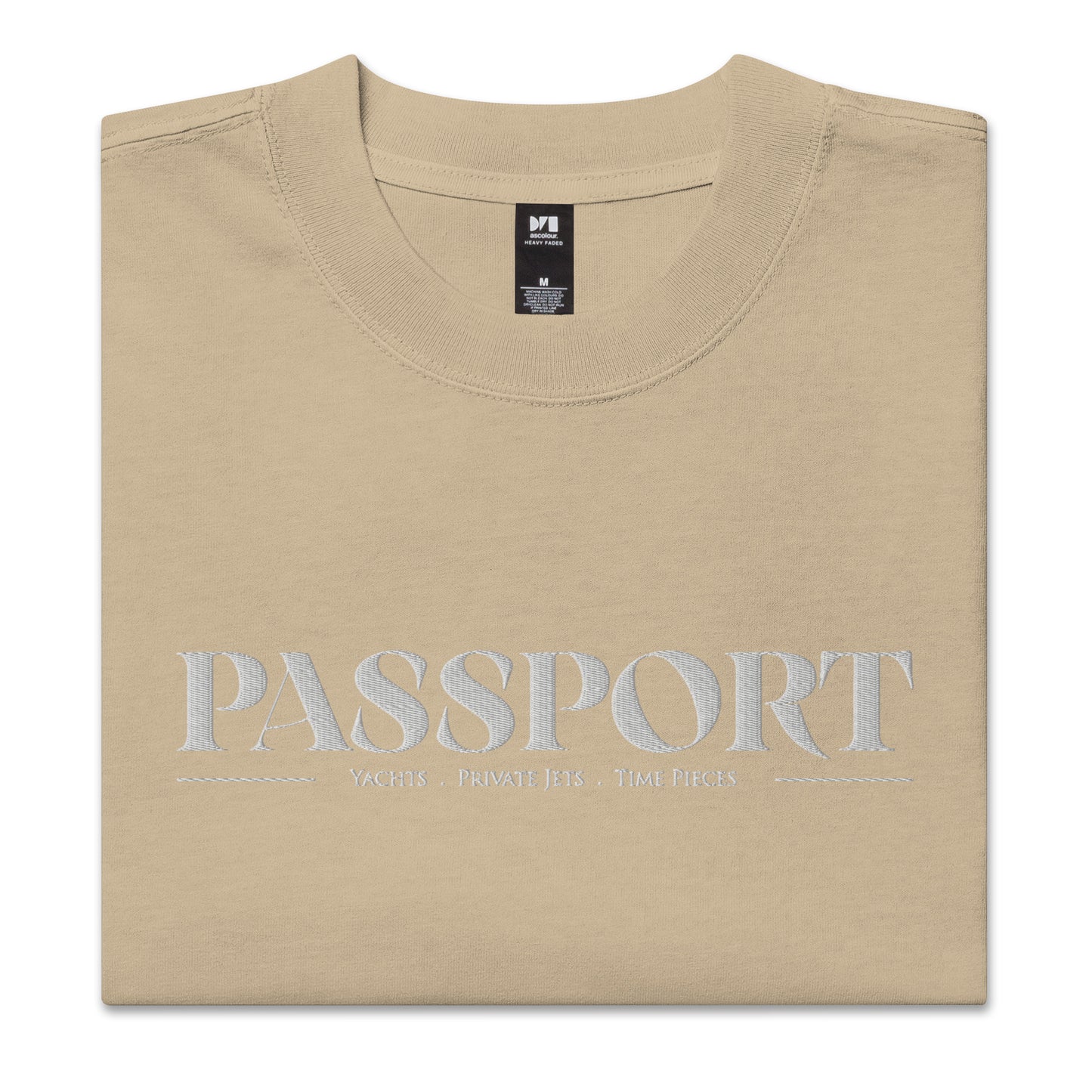 PASSPORT Oversized faded t-shirt