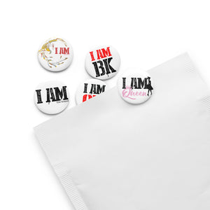 I Am Set of pin buttons