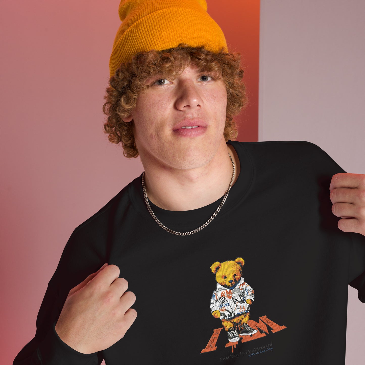 I Am Bear Embroid Unisex Sweatshirt