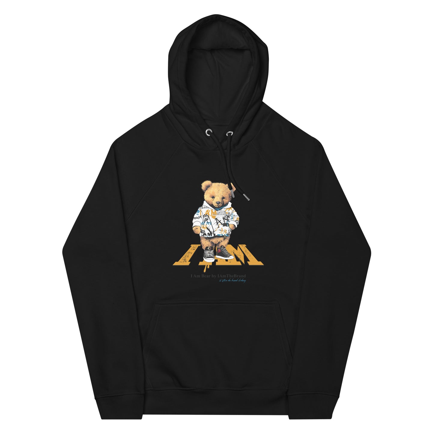 I Am Bear Unisex eco raglan hoodie