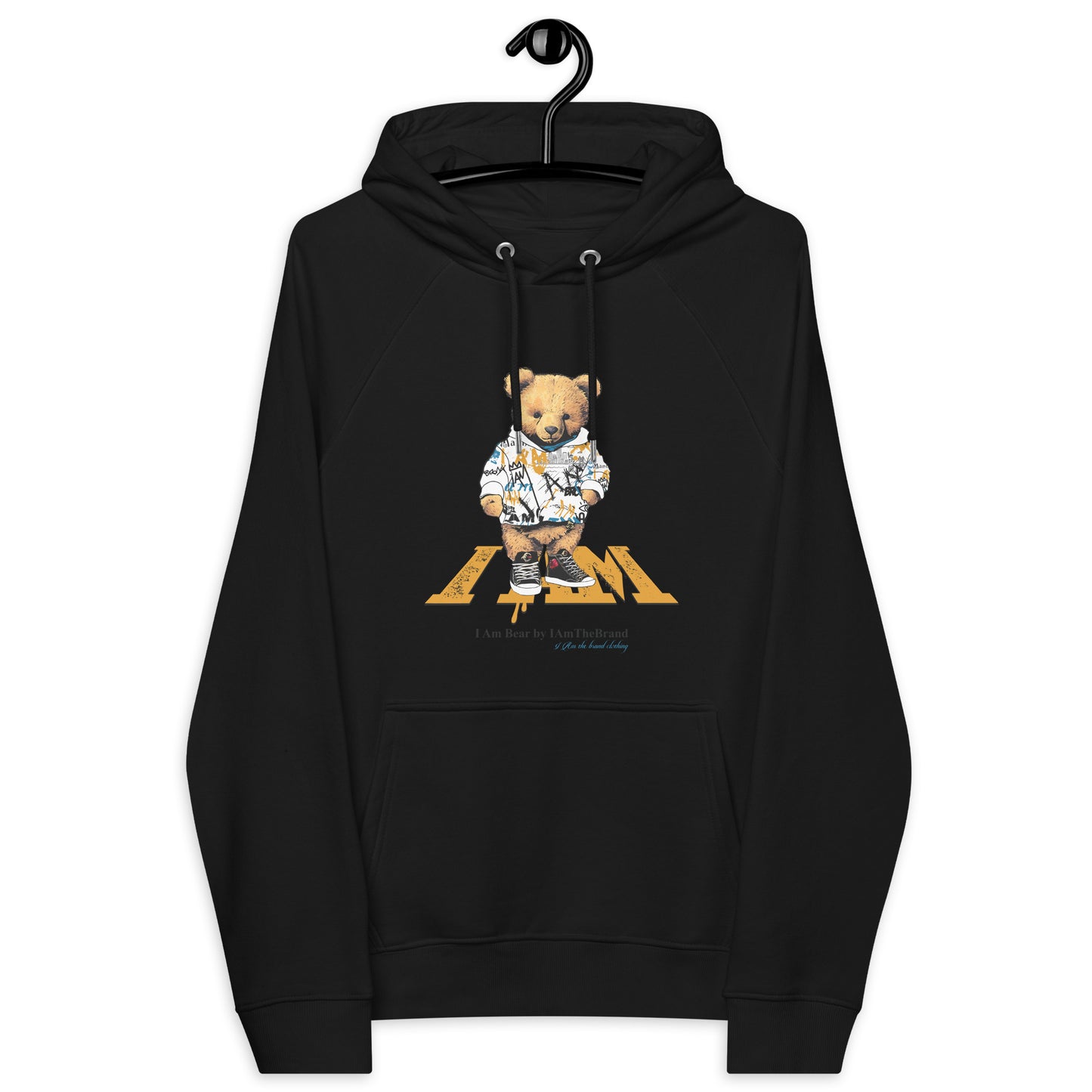 I Am Bear Unisex eco raglan hoodie