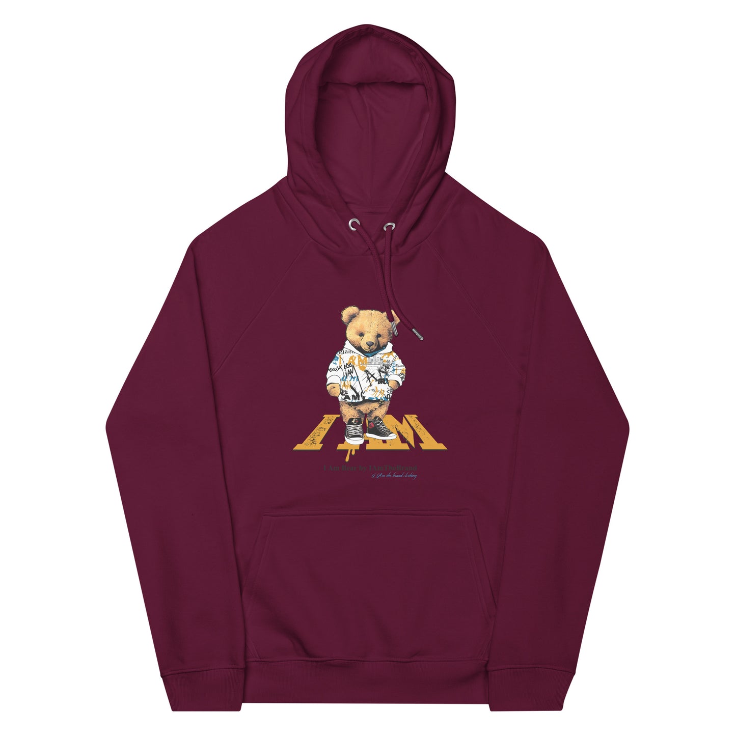 I Am Bear Unisex eco raglan hoodie