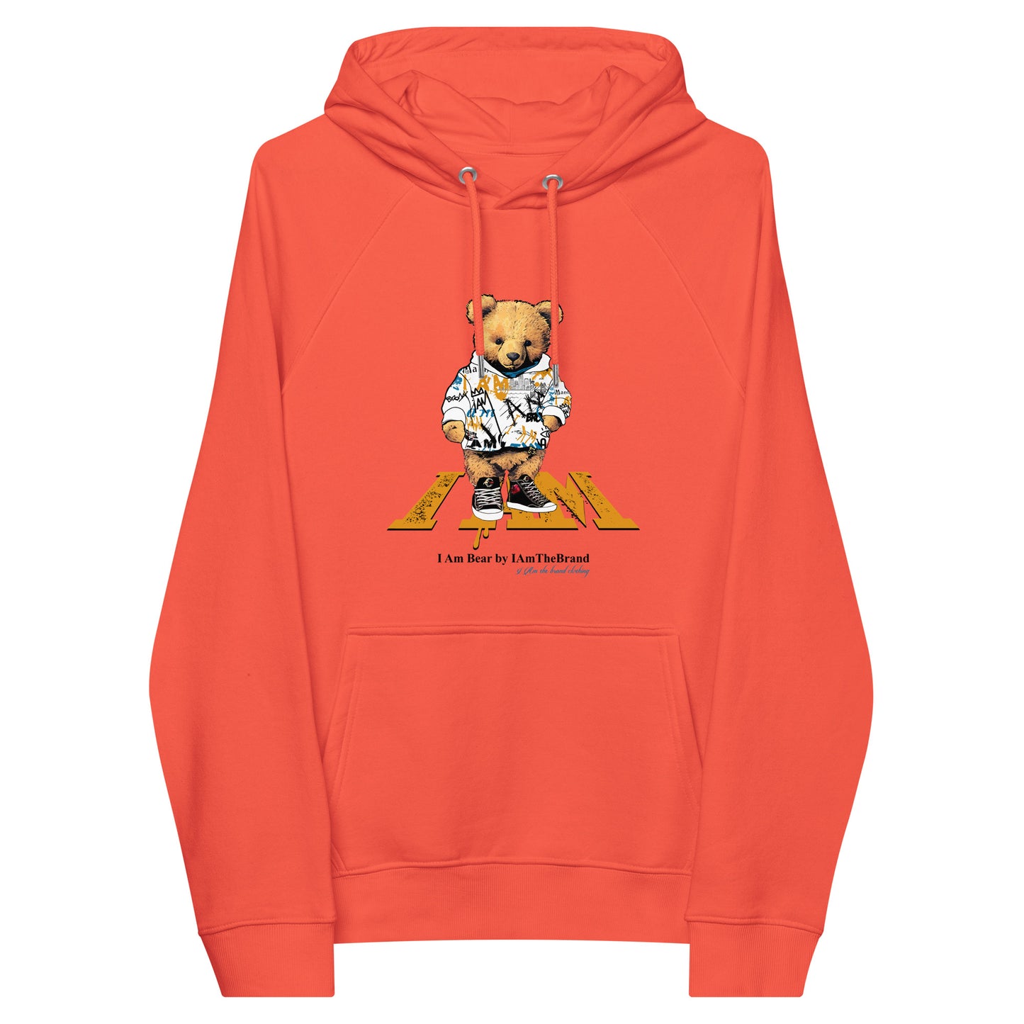 I Am Bear Unisex eco raglan hoodie