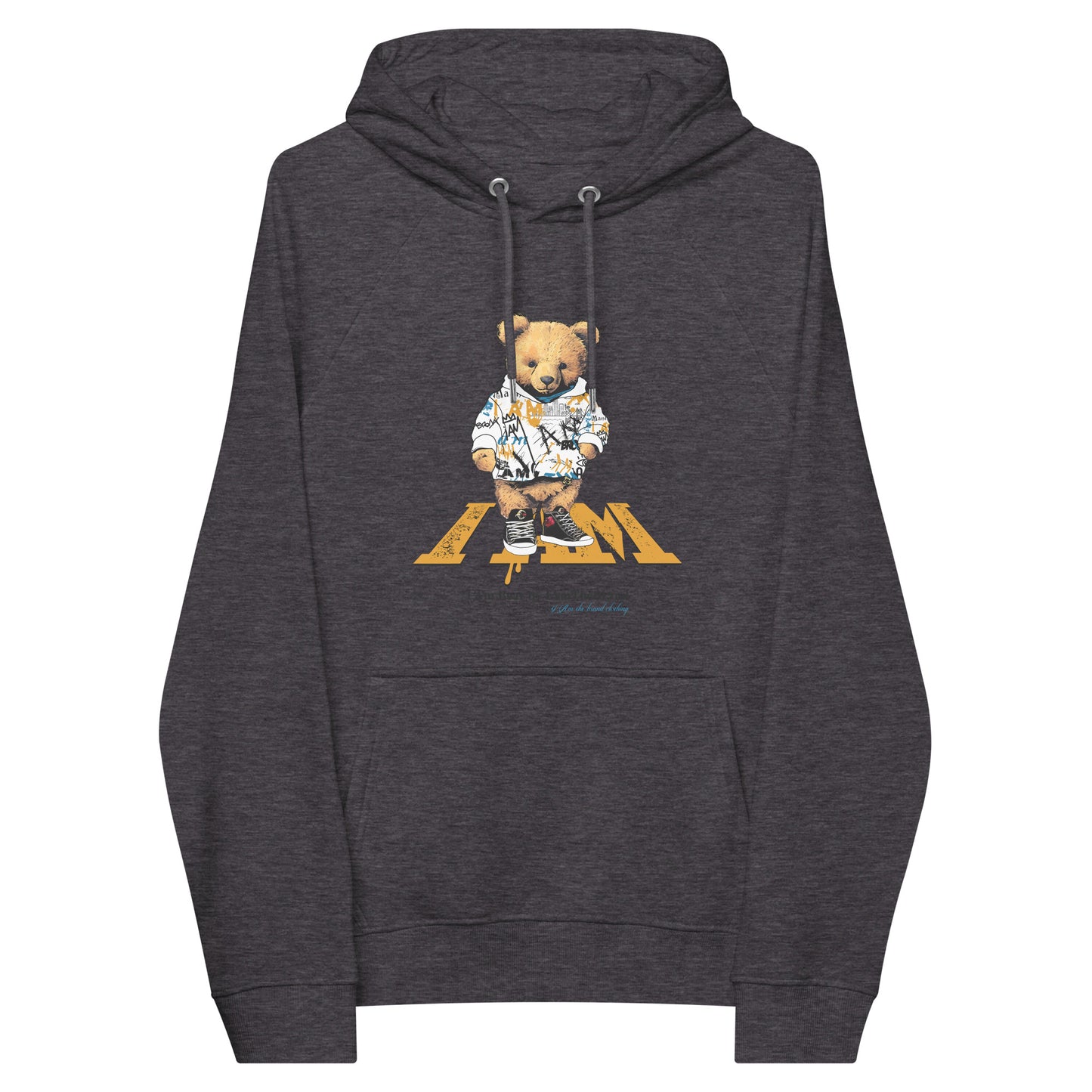 I Am Bear Unisex eco raglan hoodie