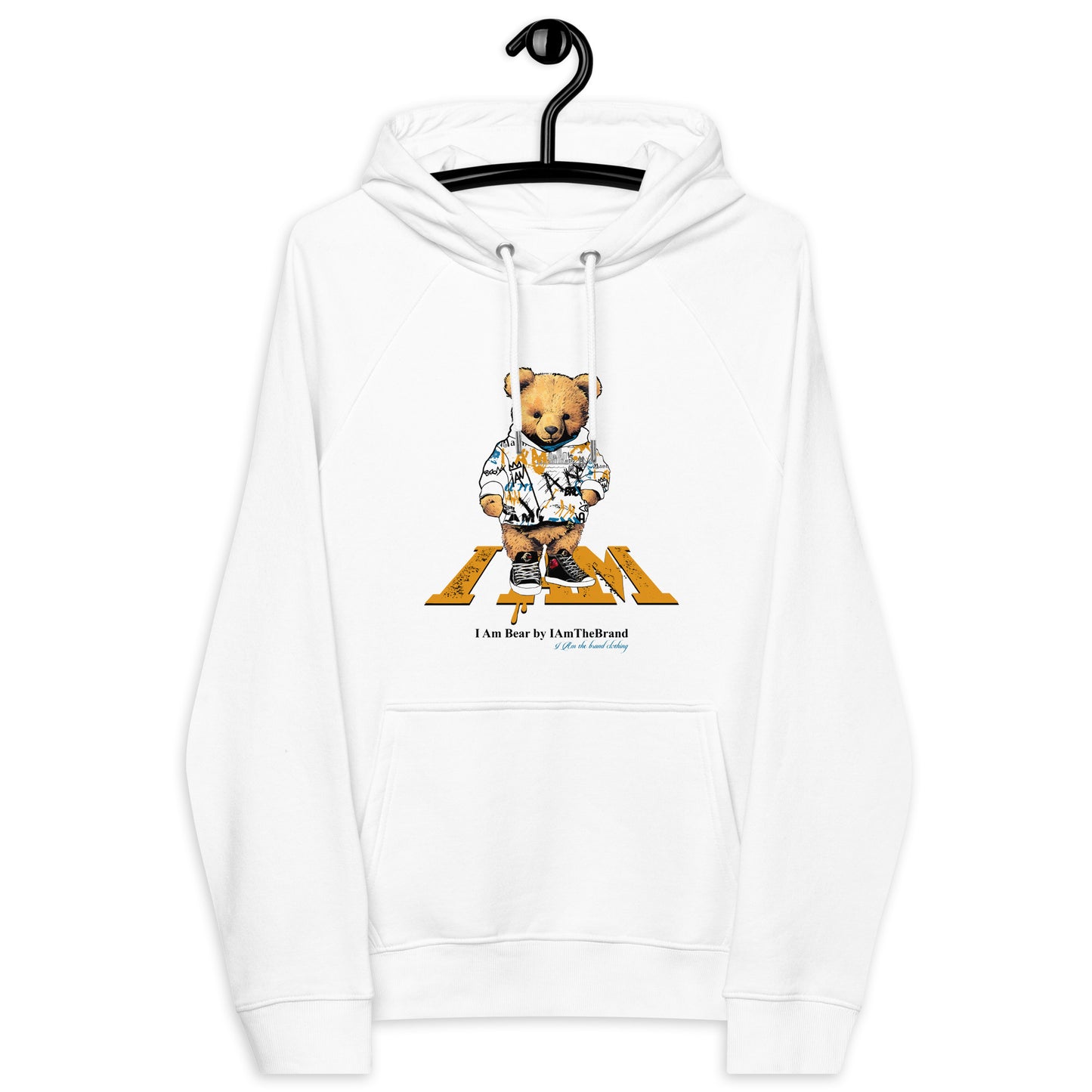 I Am Bear Unisex eco raglan hoodie