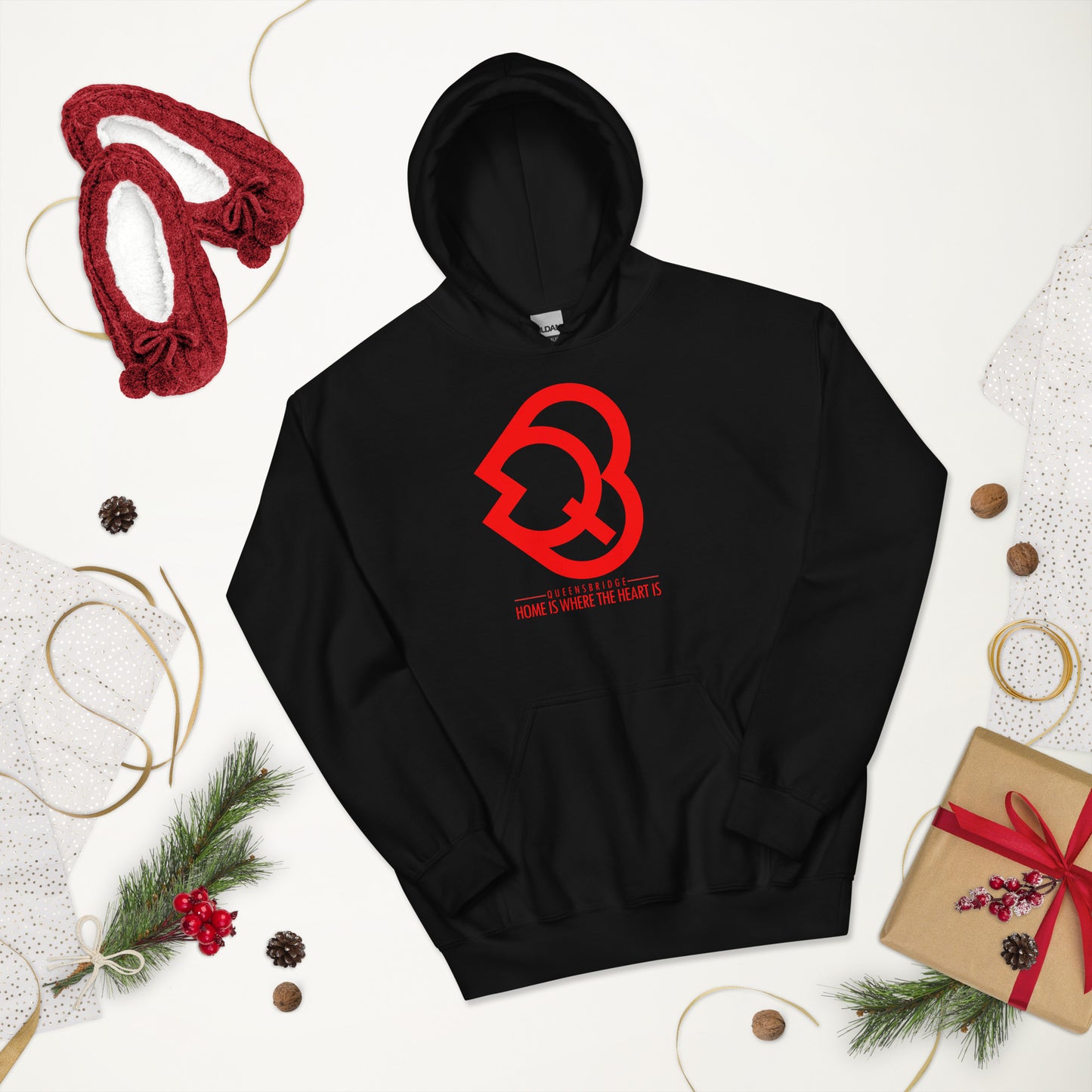 Qb Heart Unisex Hoodie
