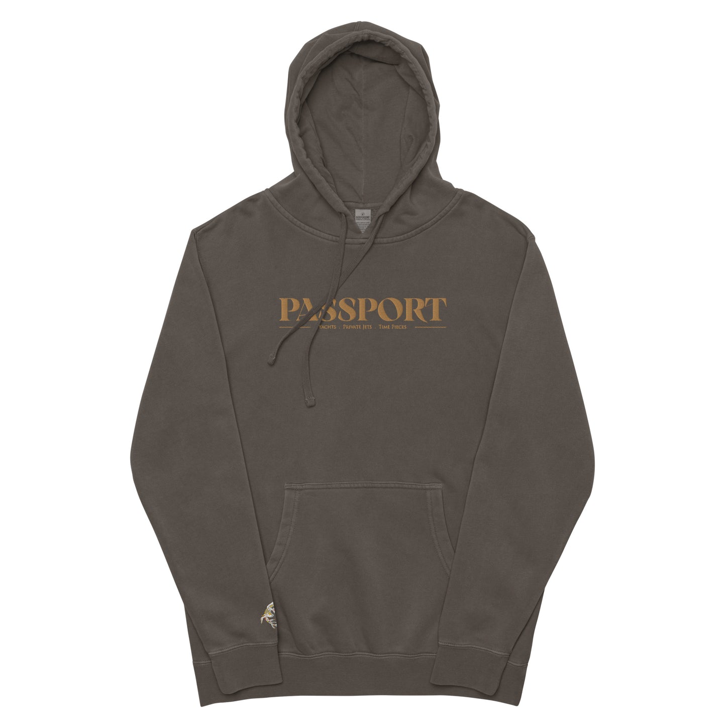 Passport Unisex pigment-dyed hoodie