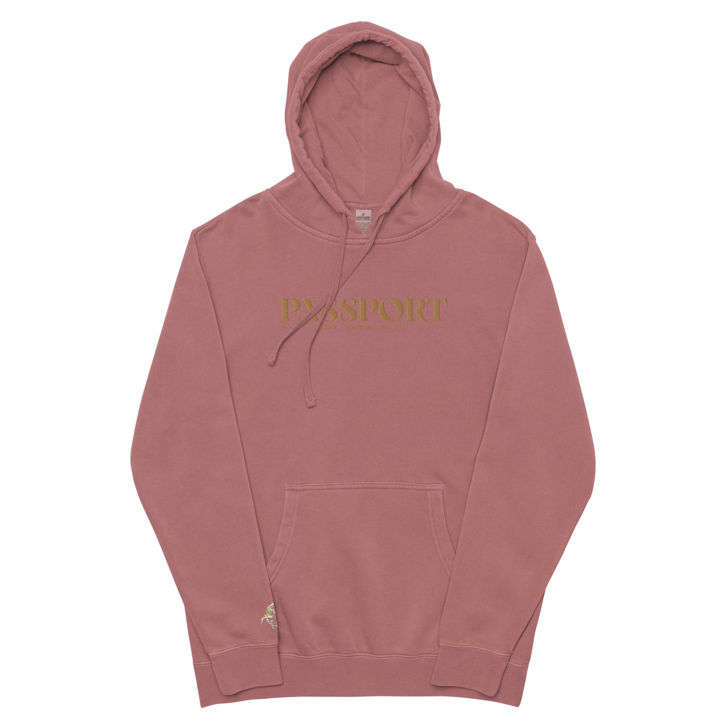 Passport Unisex pigment-dyed hoodie