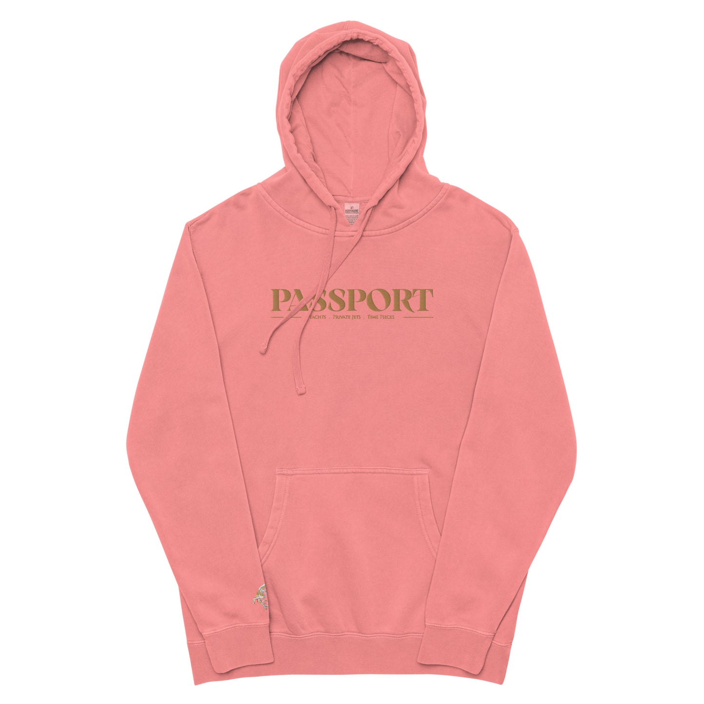 Passport Unisex pigment-dyed hoodie