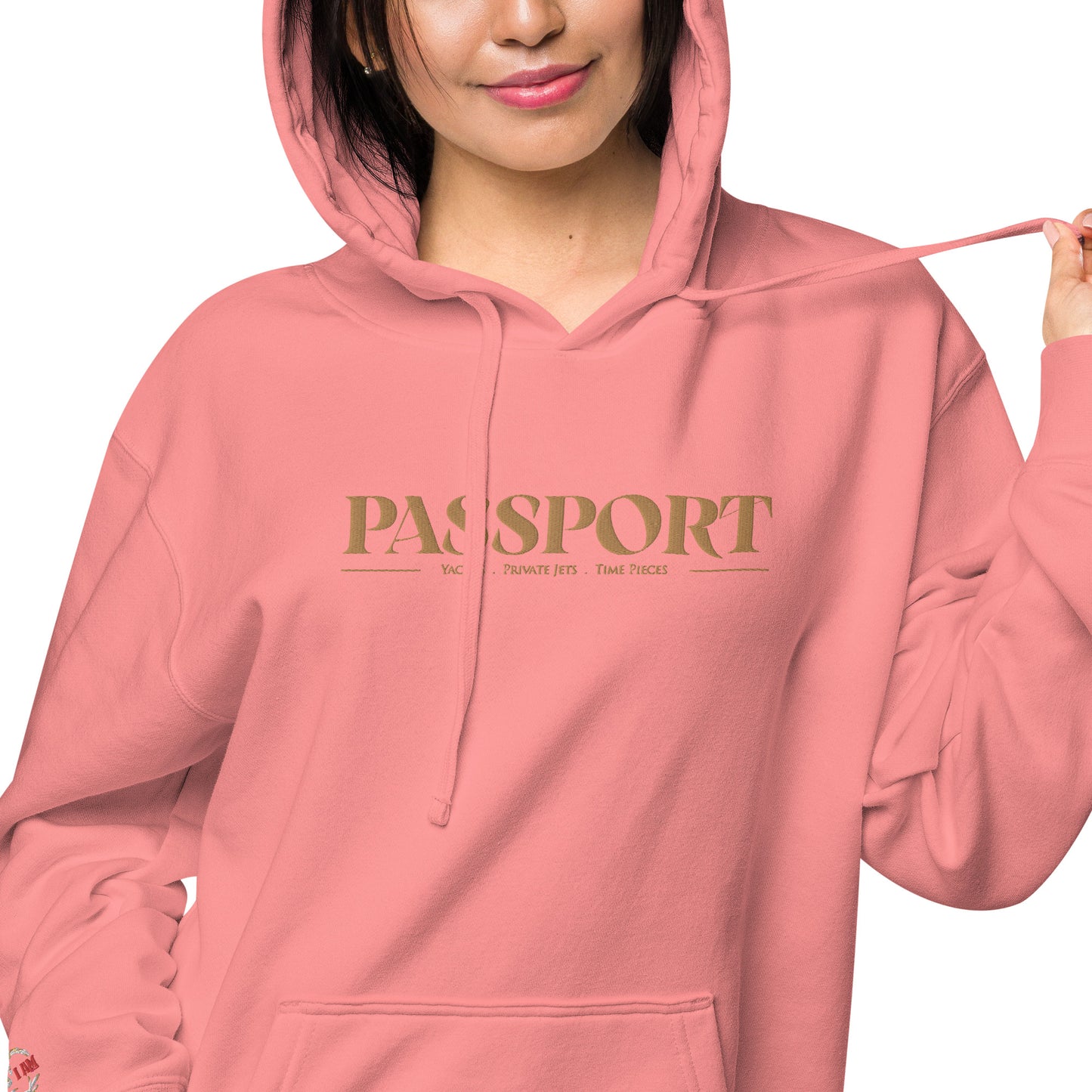 Passport Unisex pigment-dyed hoodie