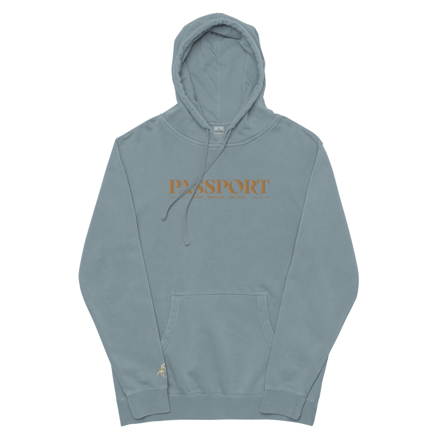 Passport Unisex pigment-dyed hoodie