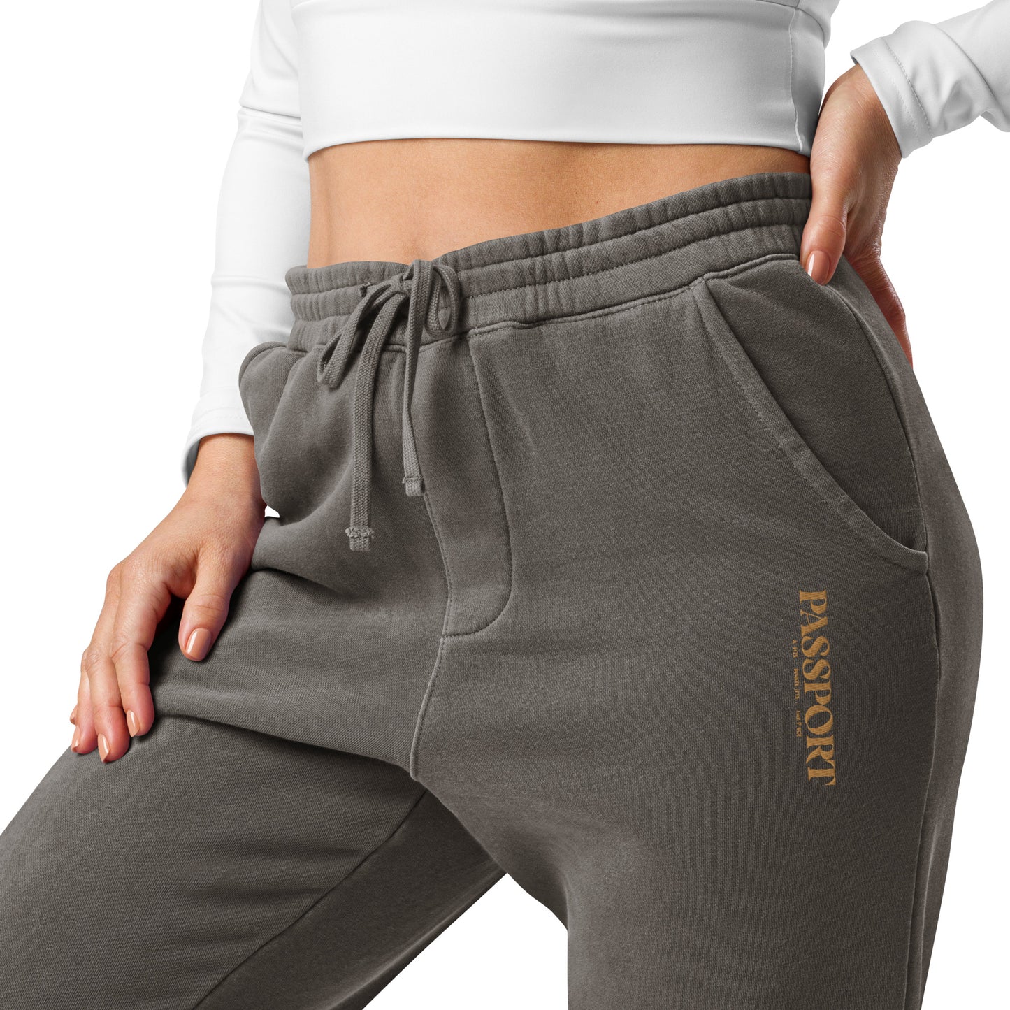 Passport Unisex pigment-dyed sweatpants