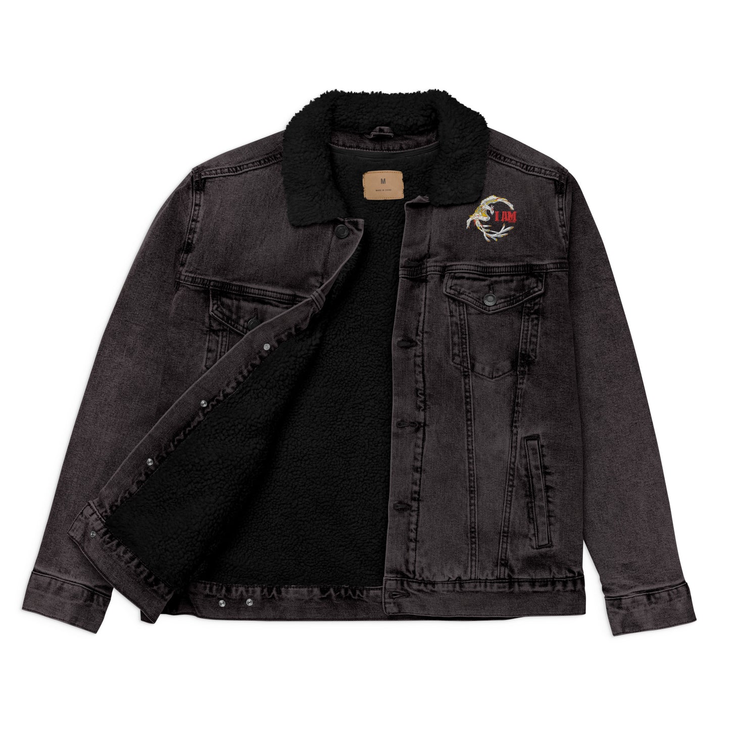 Logo deluxe Unisex denim sherpa jacket