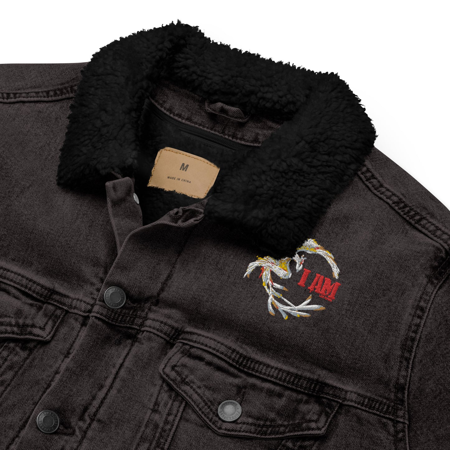 Logo deluxe Unisex denim sherpa jacket