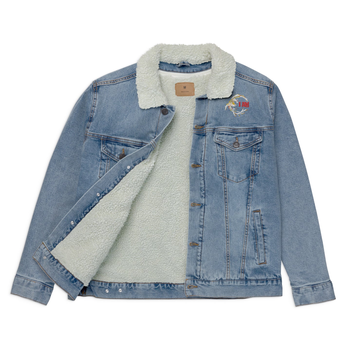 Logo deluxe Unisex denim sherpa jacket
