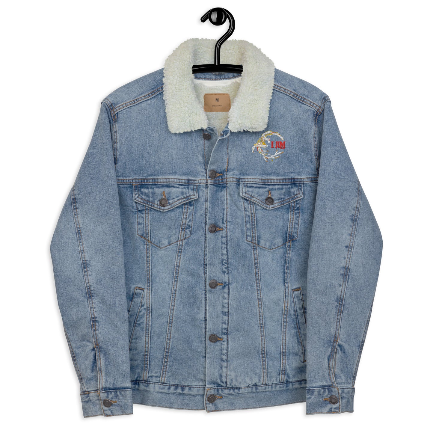 Logo deluxe Unisex denim sherpa jacket