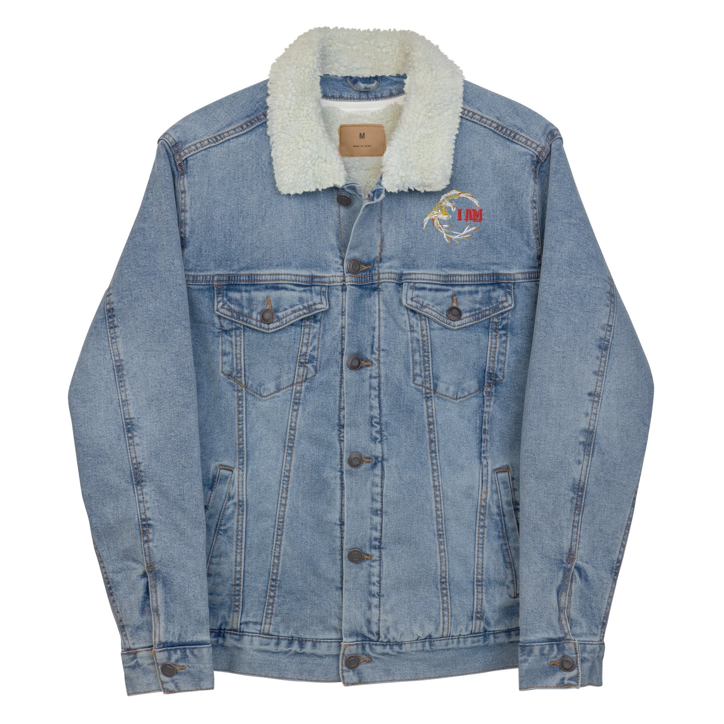 Logo deluxe Unisex denim sherpa jacket