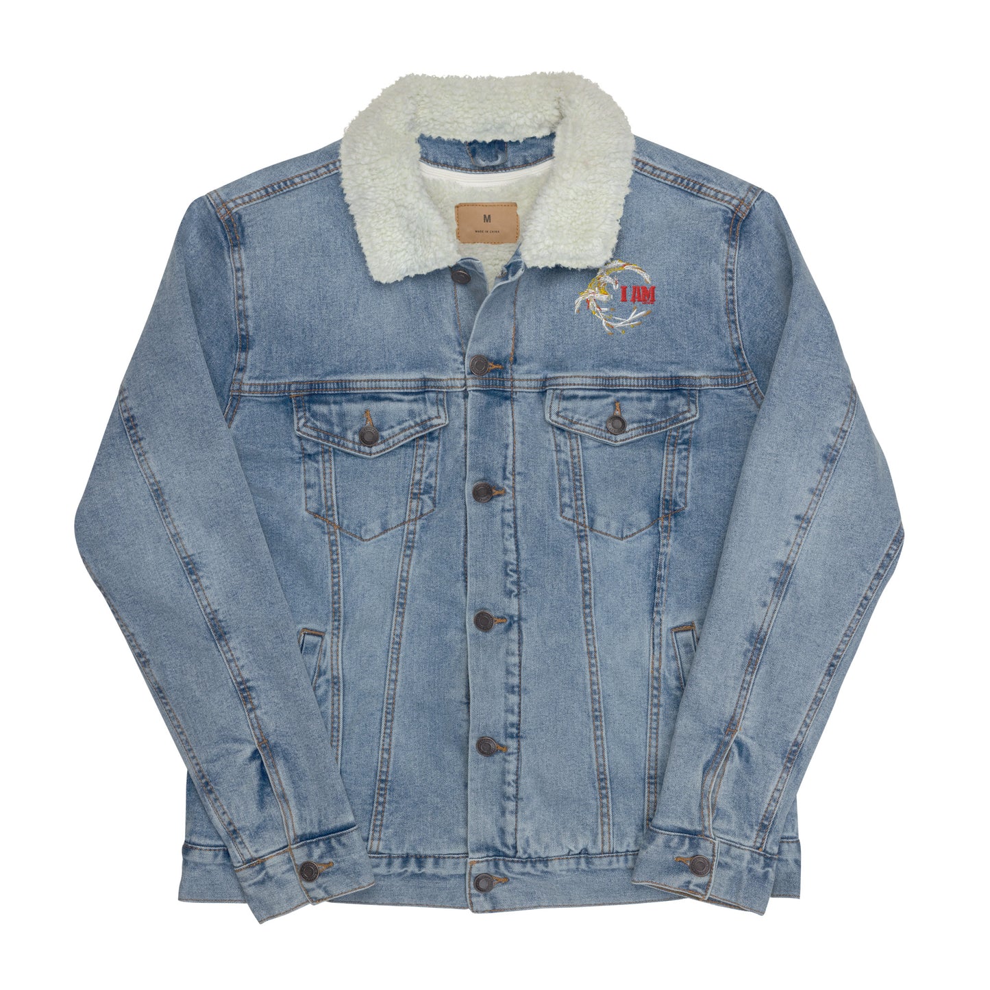 Logo deluxe Unisex denim sherpa jacket