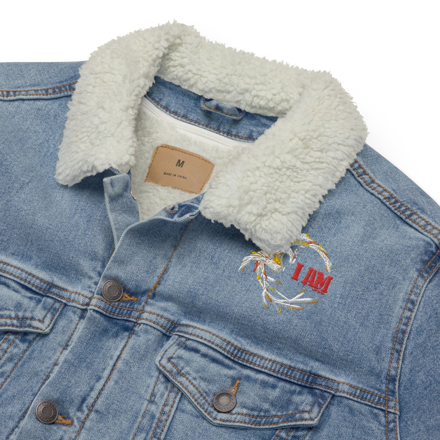 Logo deluxe Unisex denim sherpa jacket