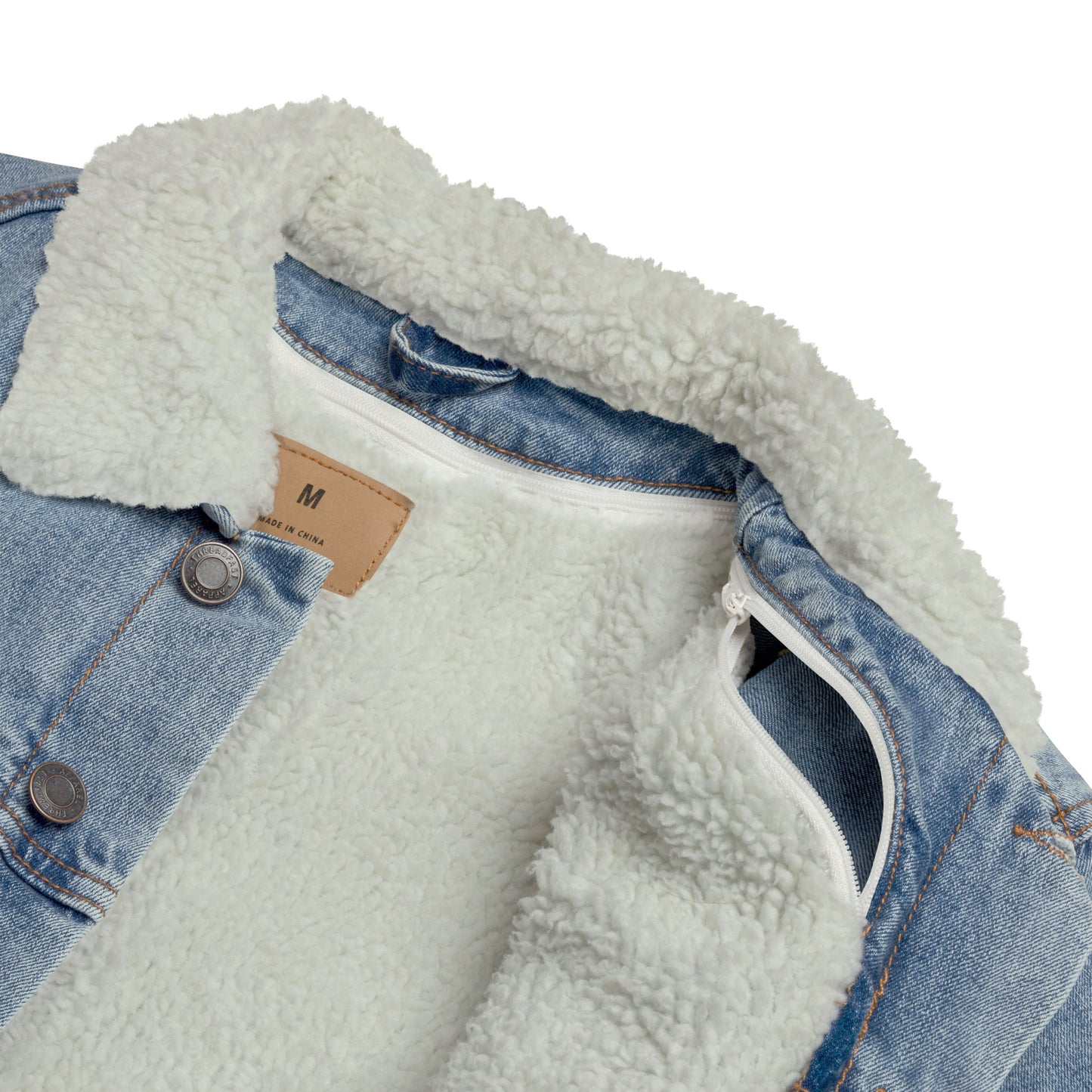 Logo deluxe Unisex denim sherpa jacket