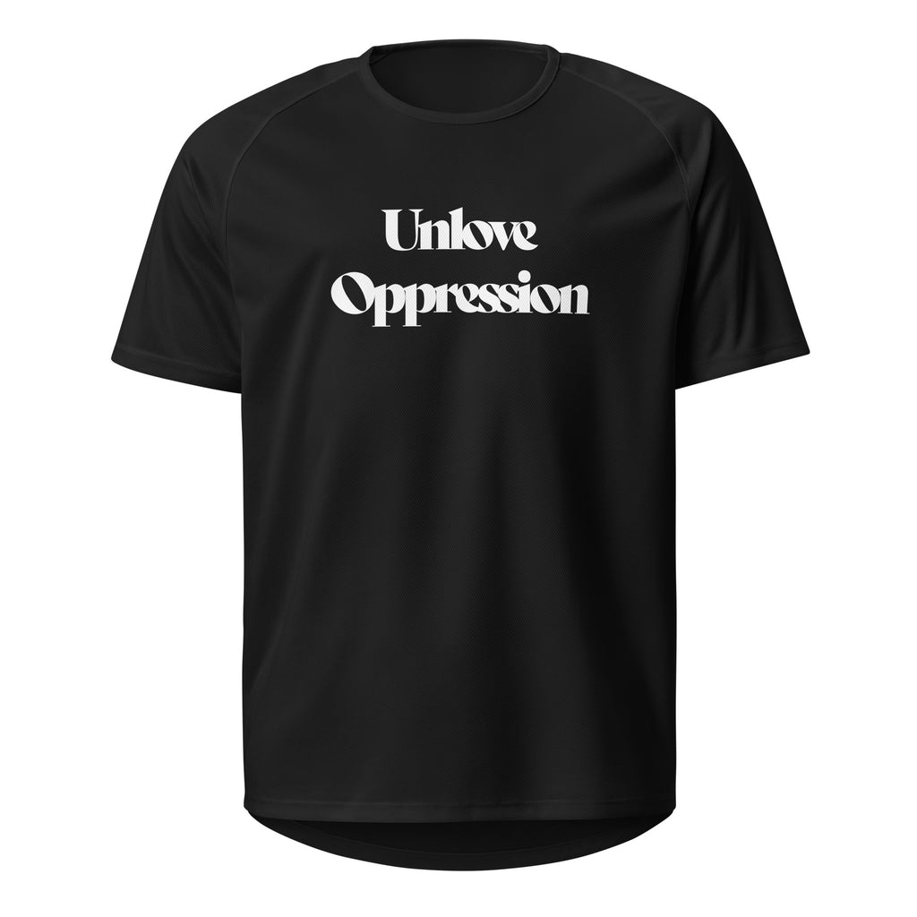 Break Free Unlove Oppression Unisex sports jersey