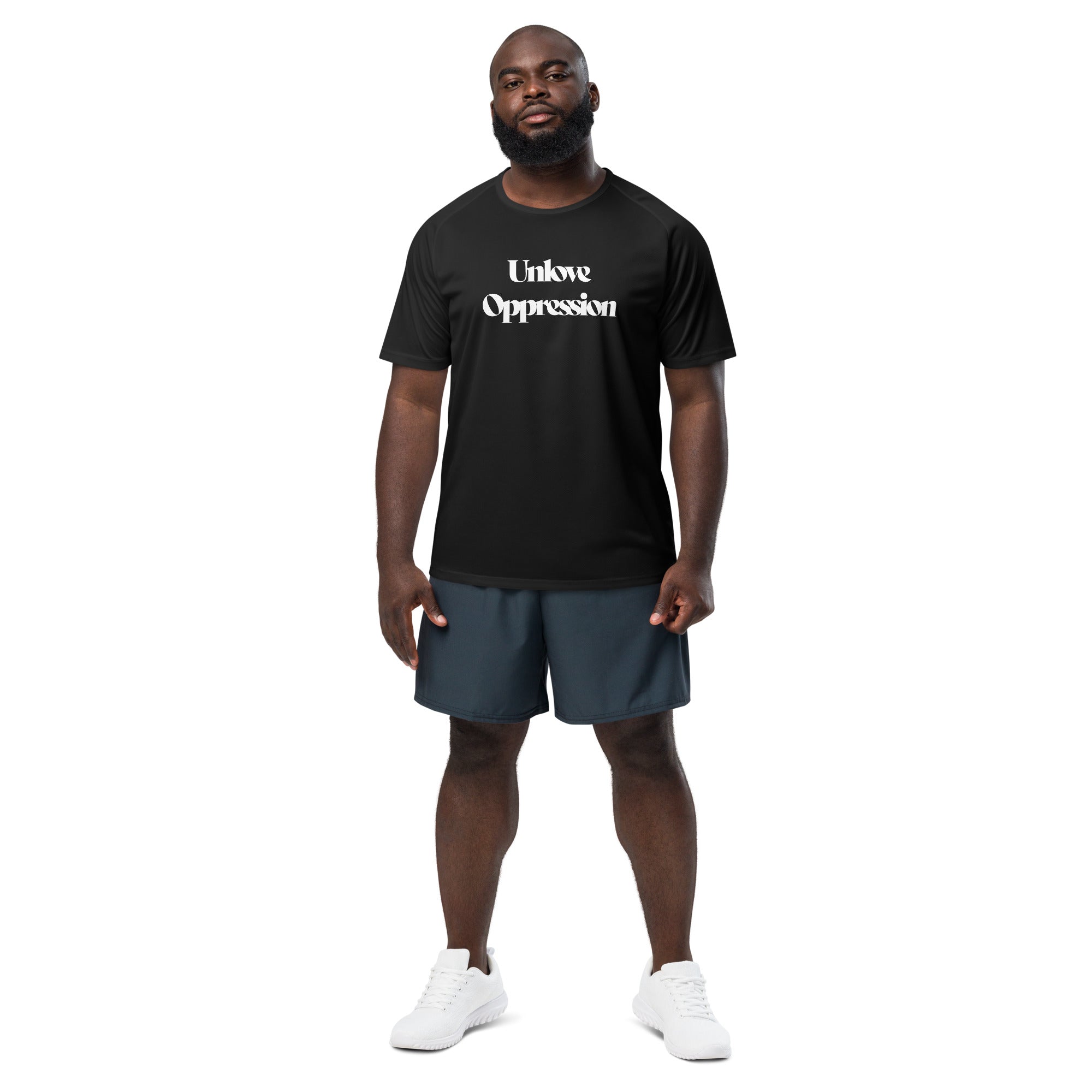 Break Free Unlove Oppression Unisex sports jersey