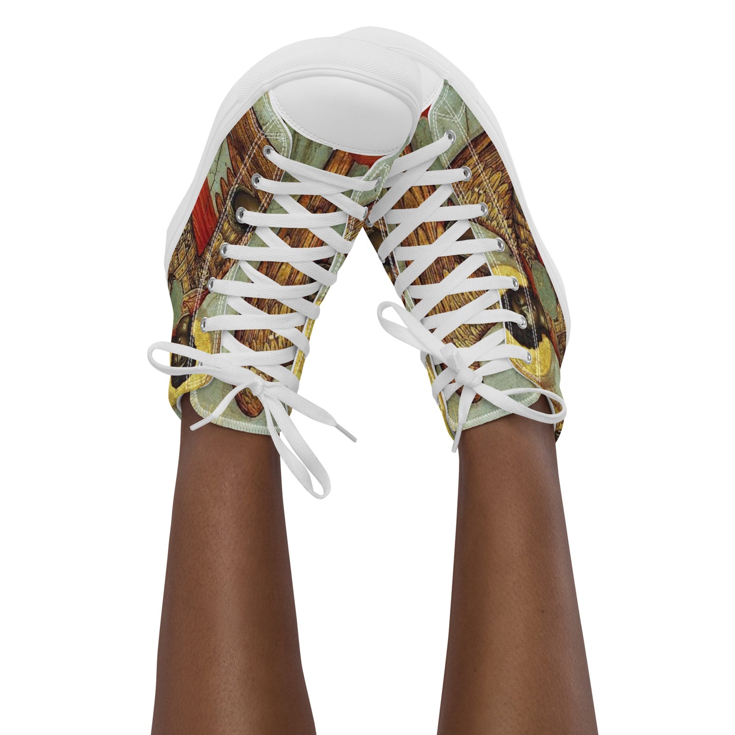 “ Divine Messengers “ Women’s high top canvas shoes