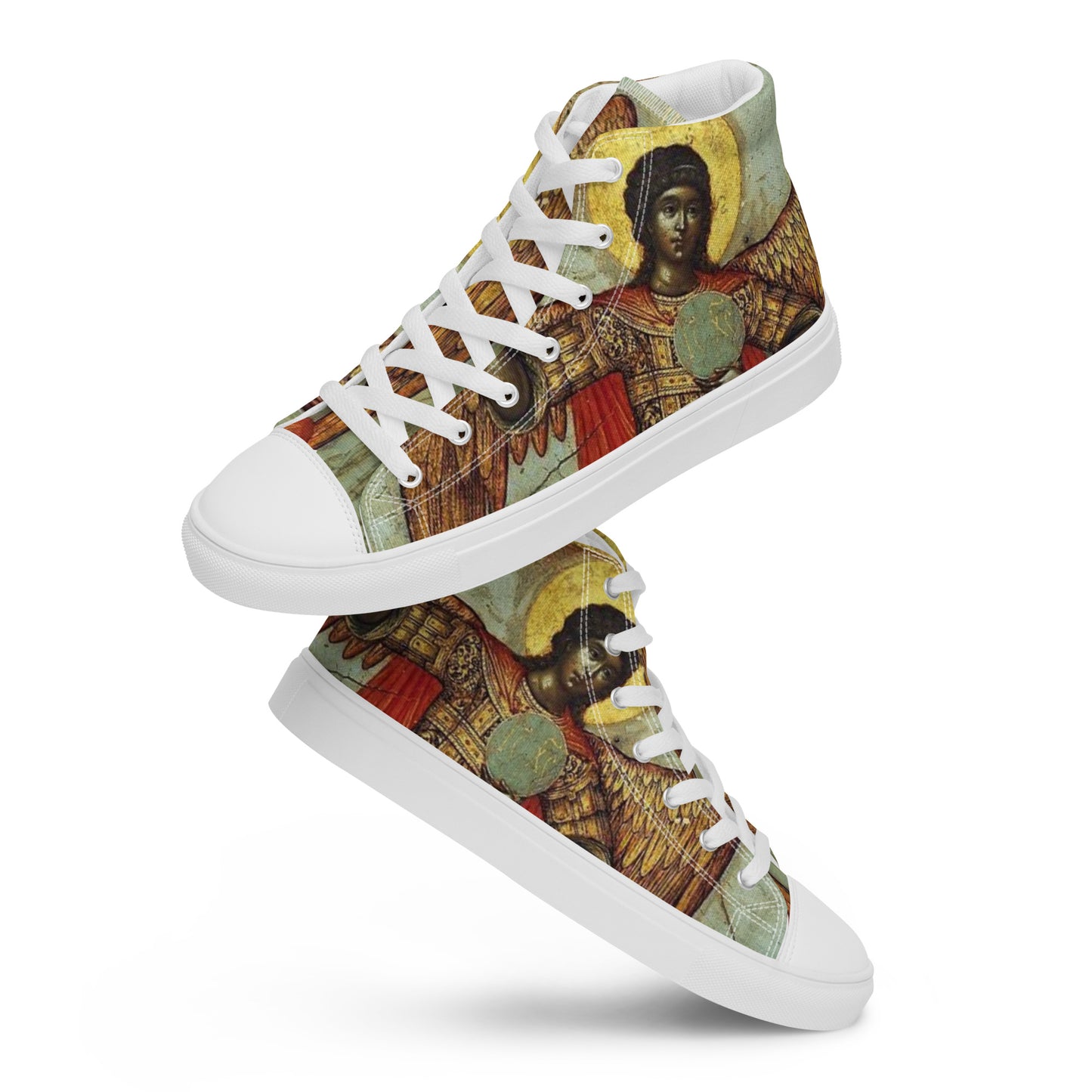 “ Divine Messengers “ Women’s high top canvas shoes