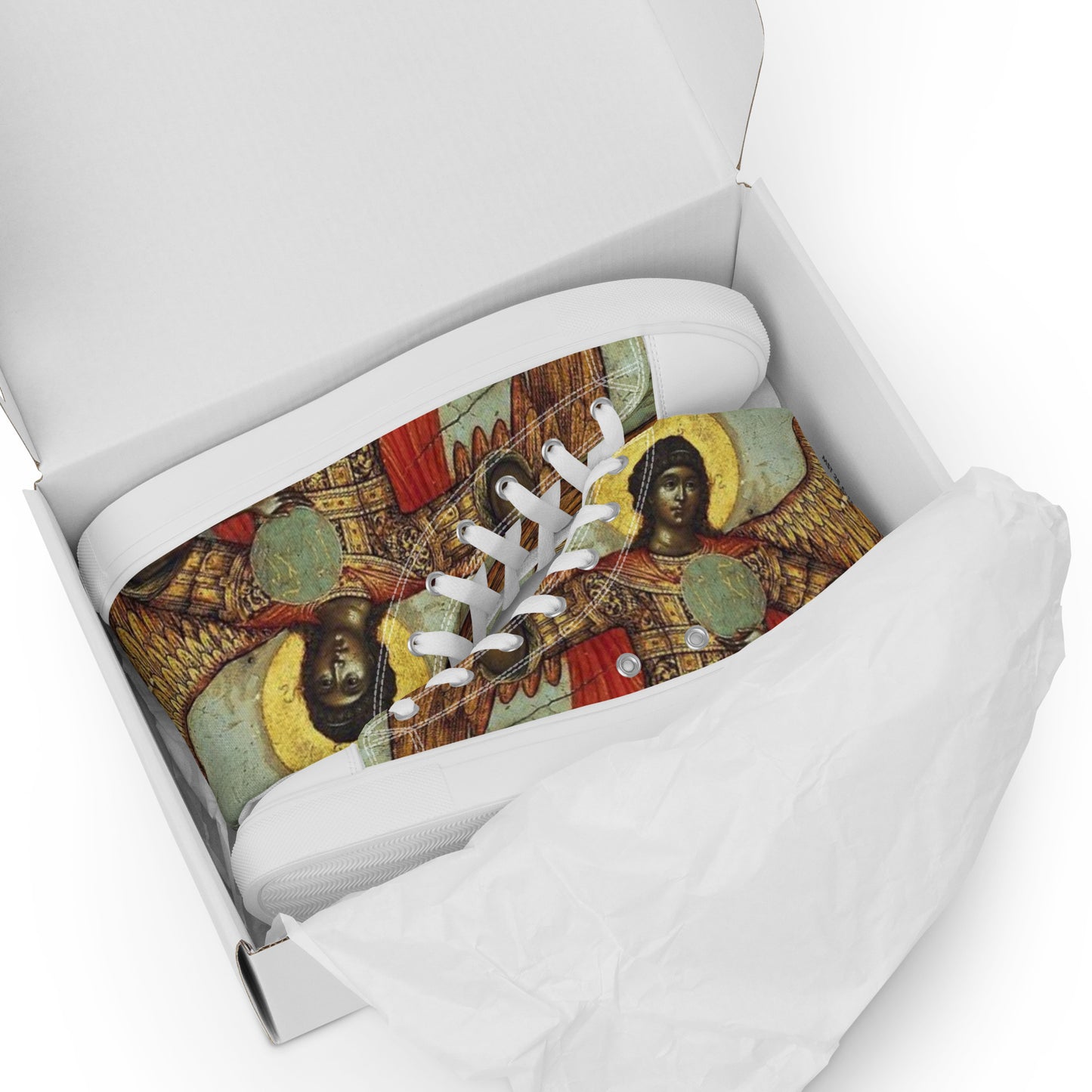 “ Divine Messengers “ Women’s high top canvas shoes