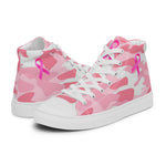 Fighters  Pink October Women’s high top canvas shoes