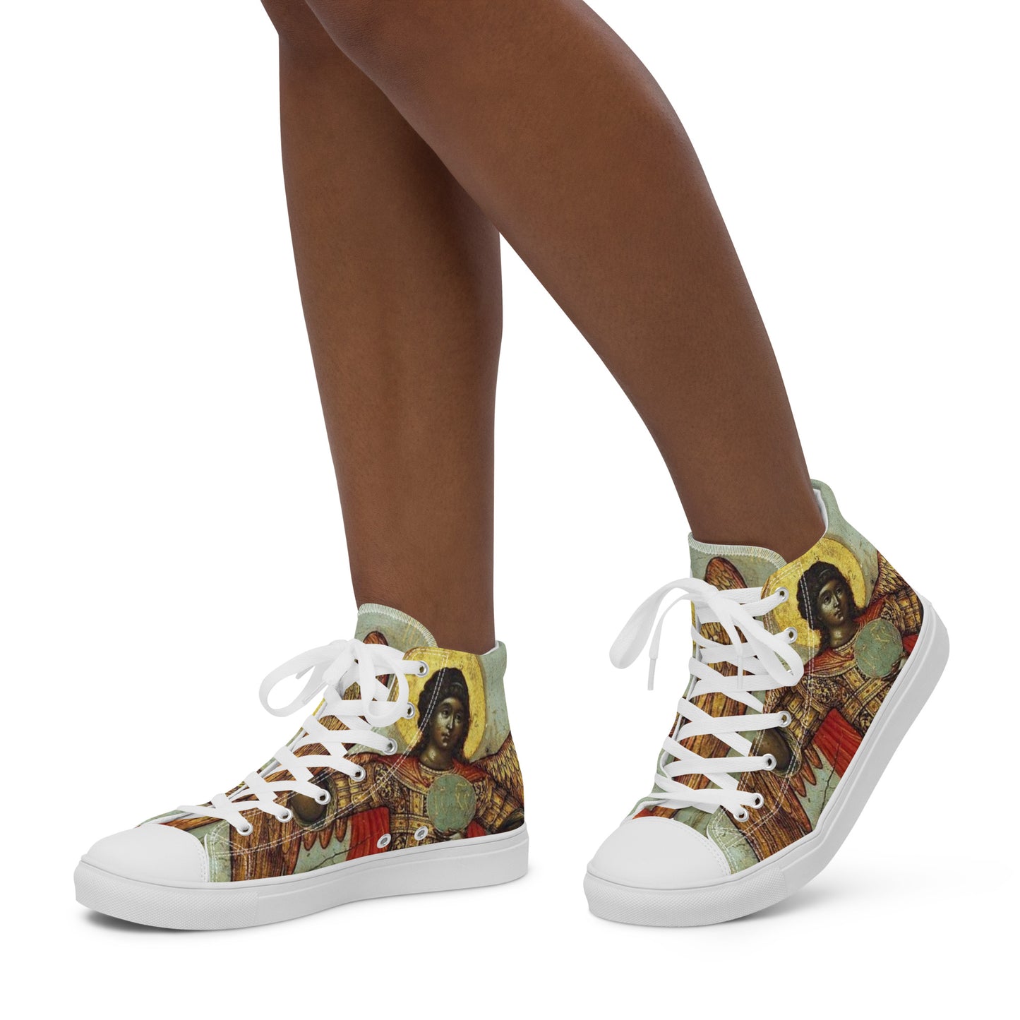 “ Divine Messengers “ Women’s high top canvas shoes
