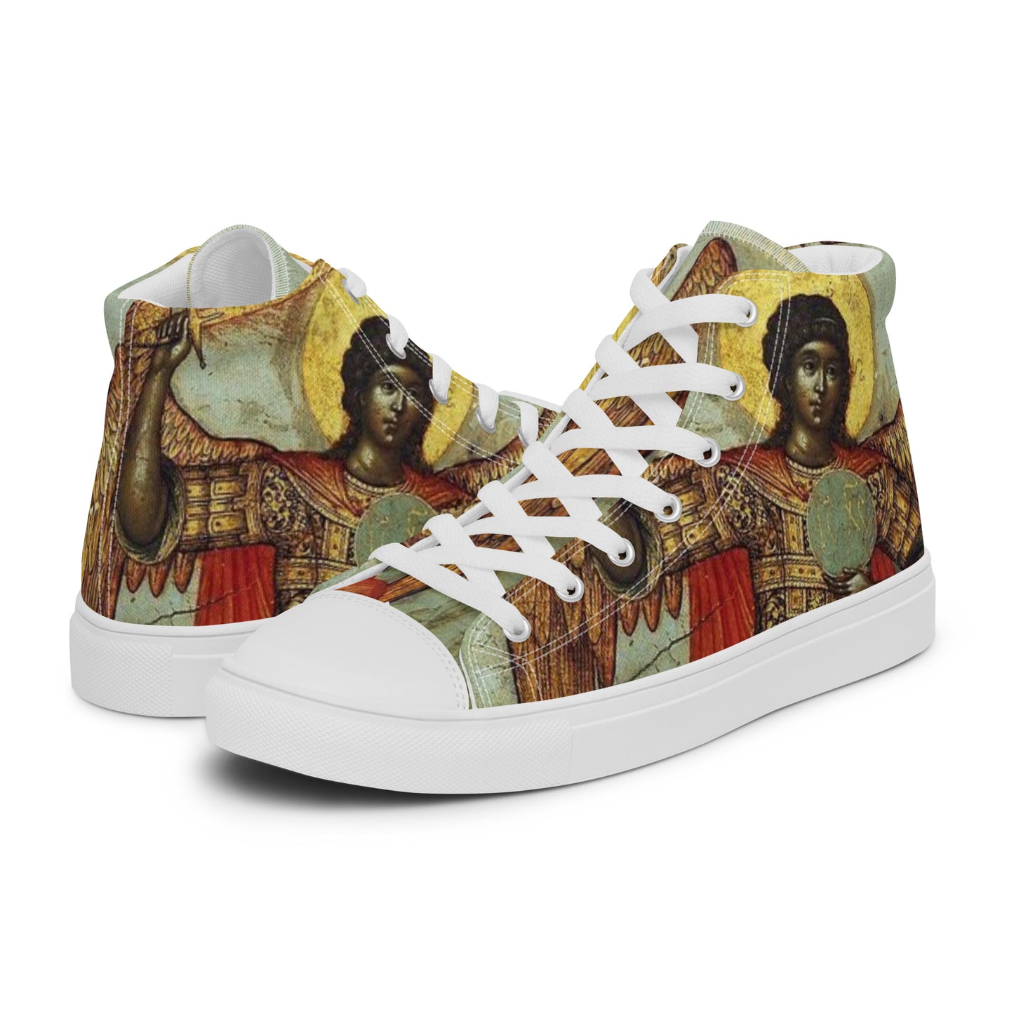 “ Divine Messengers “ Women’s high top canvas shoes
