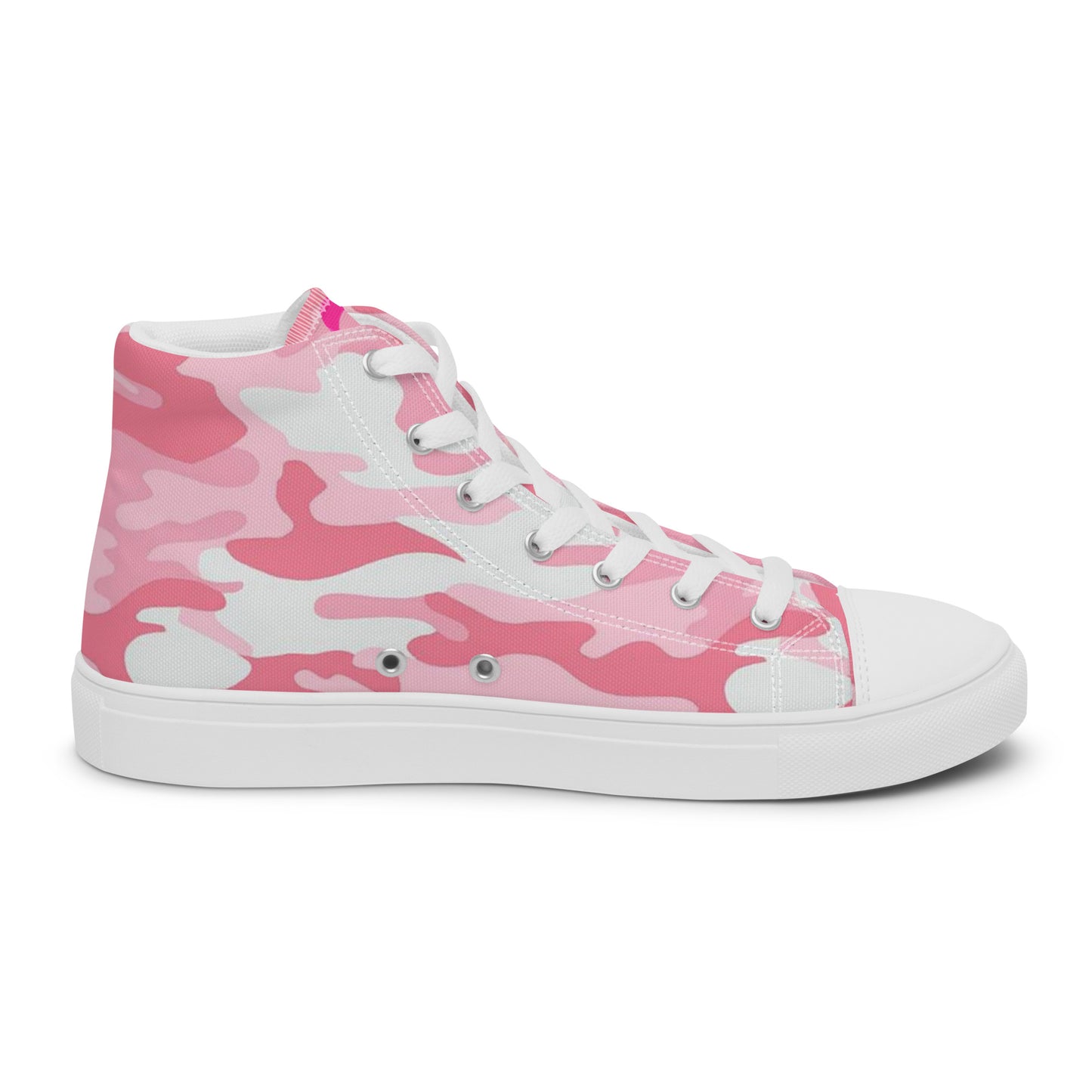 Fighters  Pink October Women’s high top canvas shoes