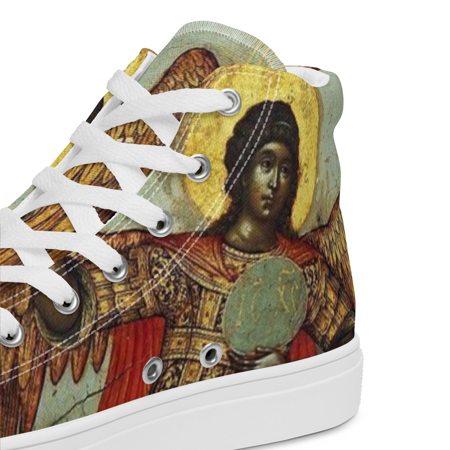 “ Divine Messengers “ Women’s high top canvas shoes