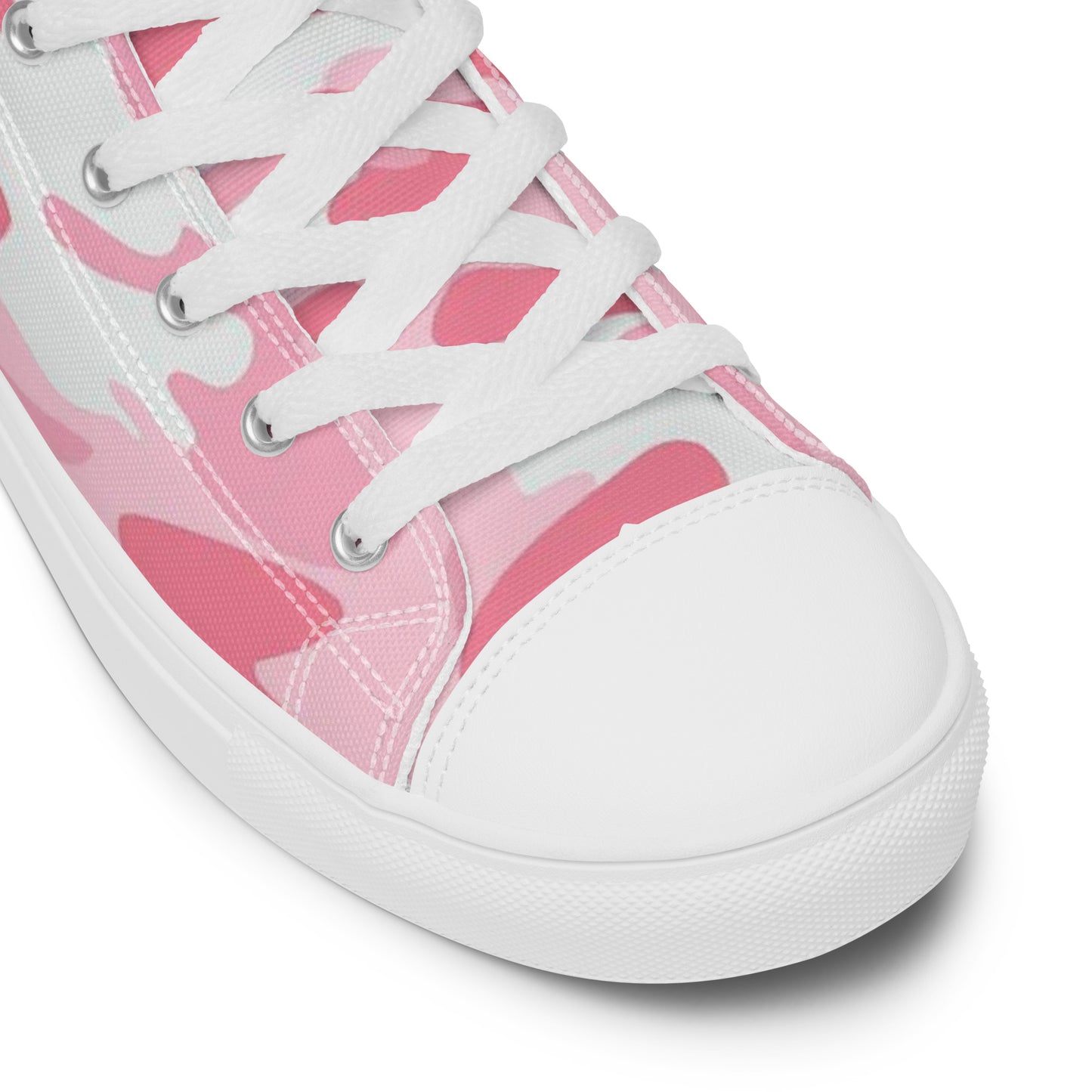 Fighters  Pink October Women’s high top canvas shoes