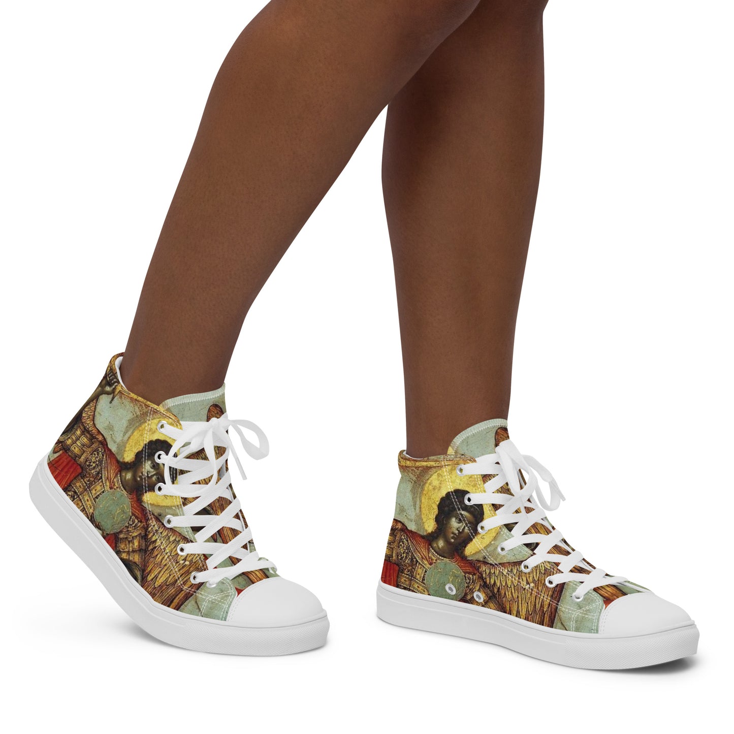 “ Divine Messengers “ Women’s high top canvas shoes