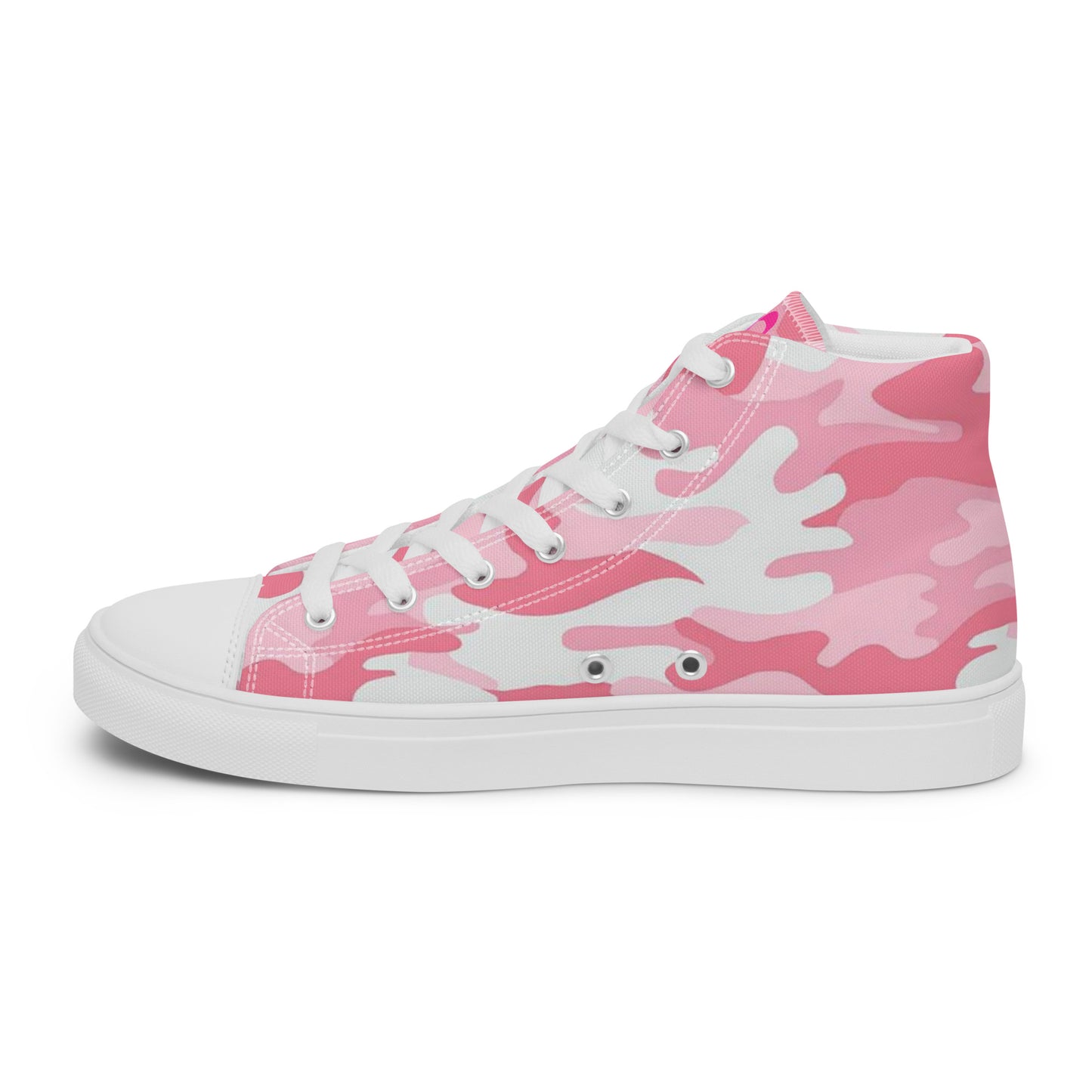 Fighters  Pink October Women’s high top canvas shoes