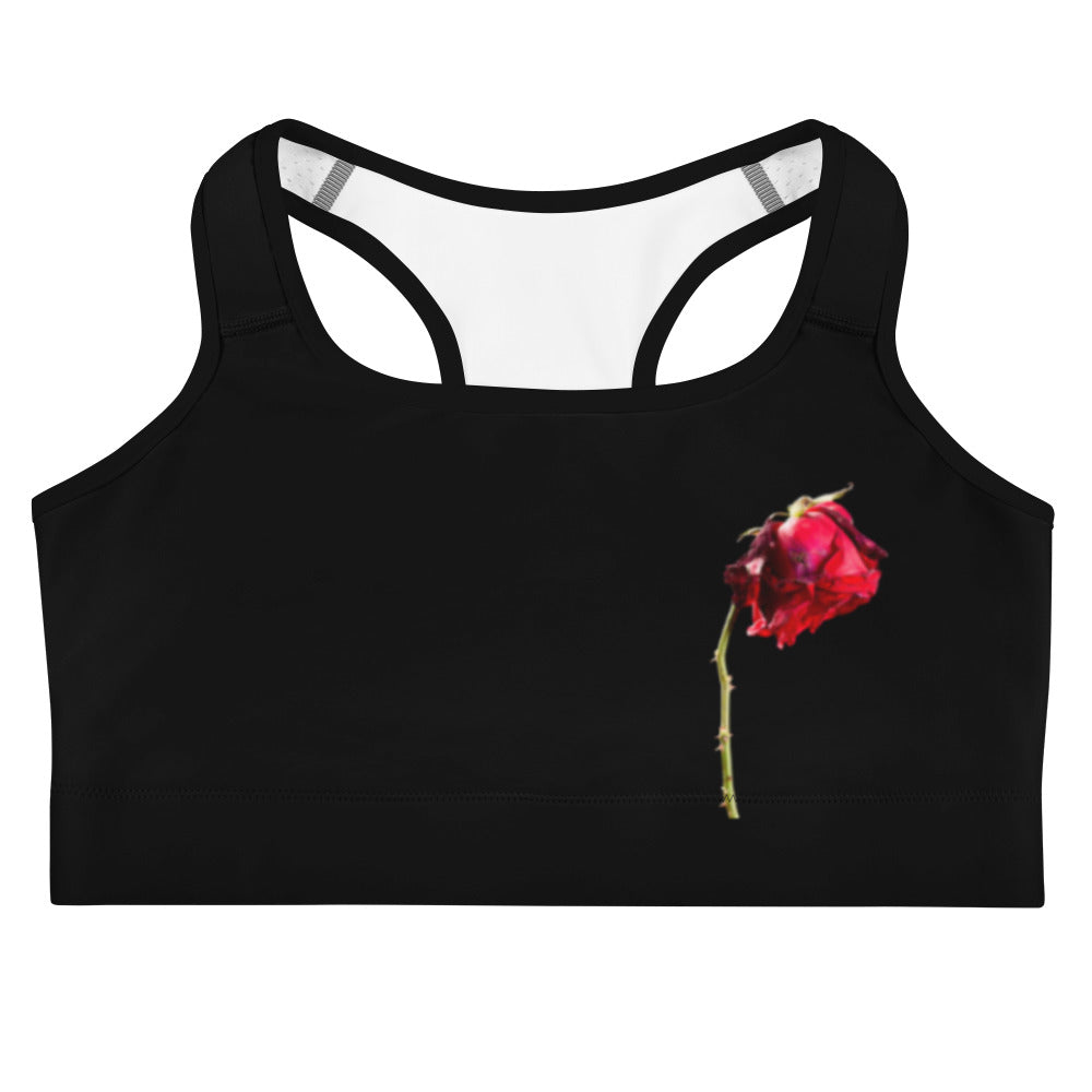 Concrete rose Sports bra