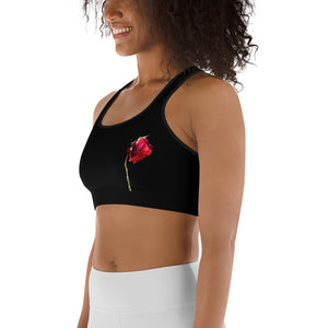 Concrete rose Sports bra