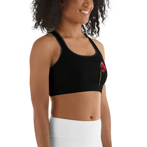 Concrete rose Sports bra