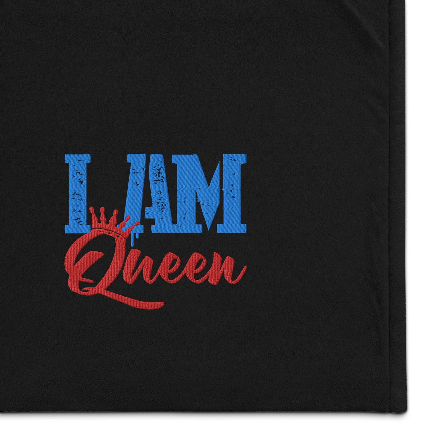 I Am Queen Premium sherpa blanket