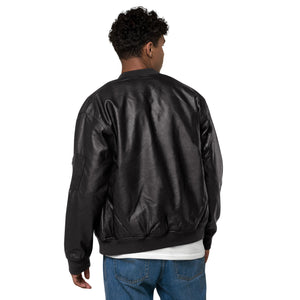 “ The Rise “ Leather Bomber Jacket