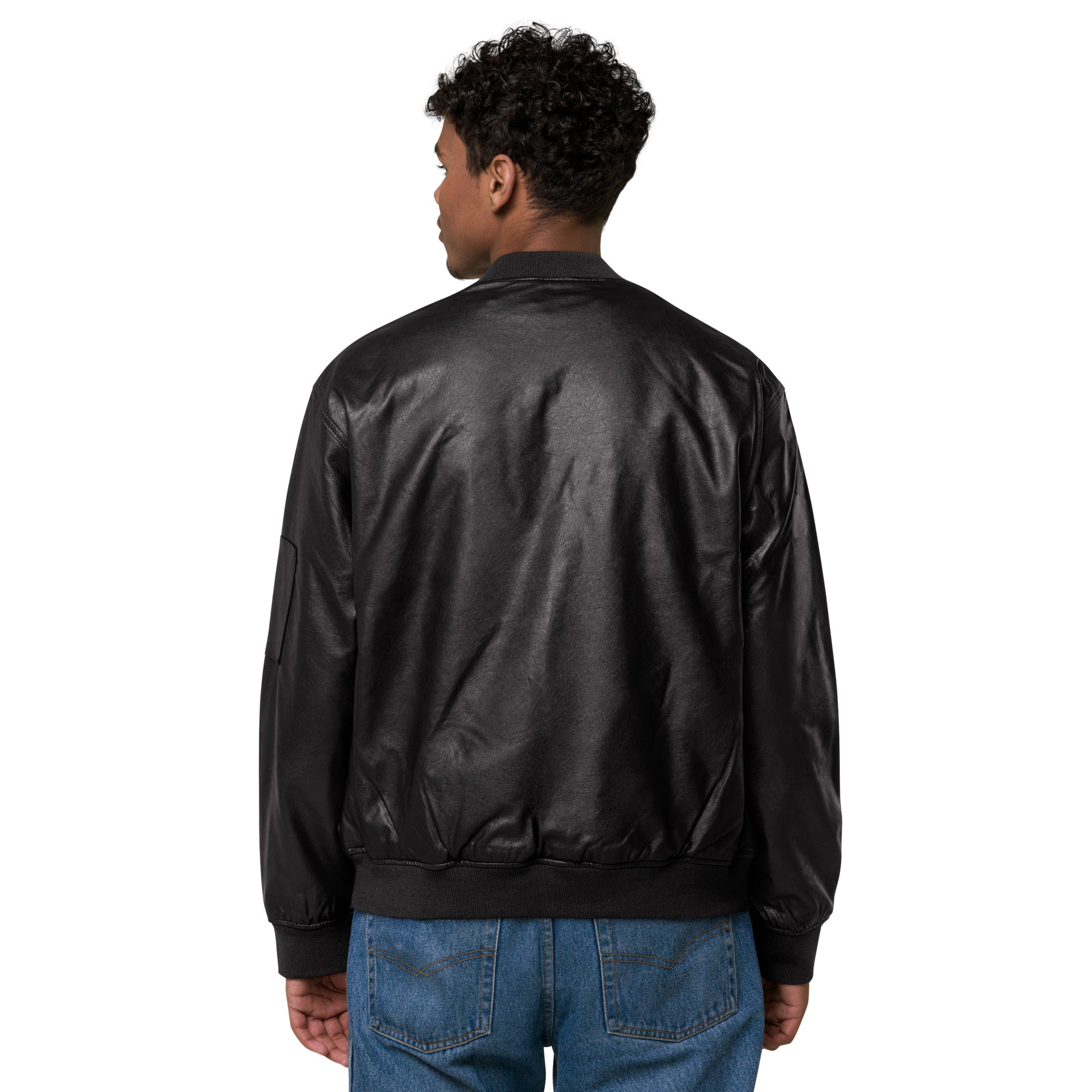 “ The Rise “ Leather Bomber Jacket