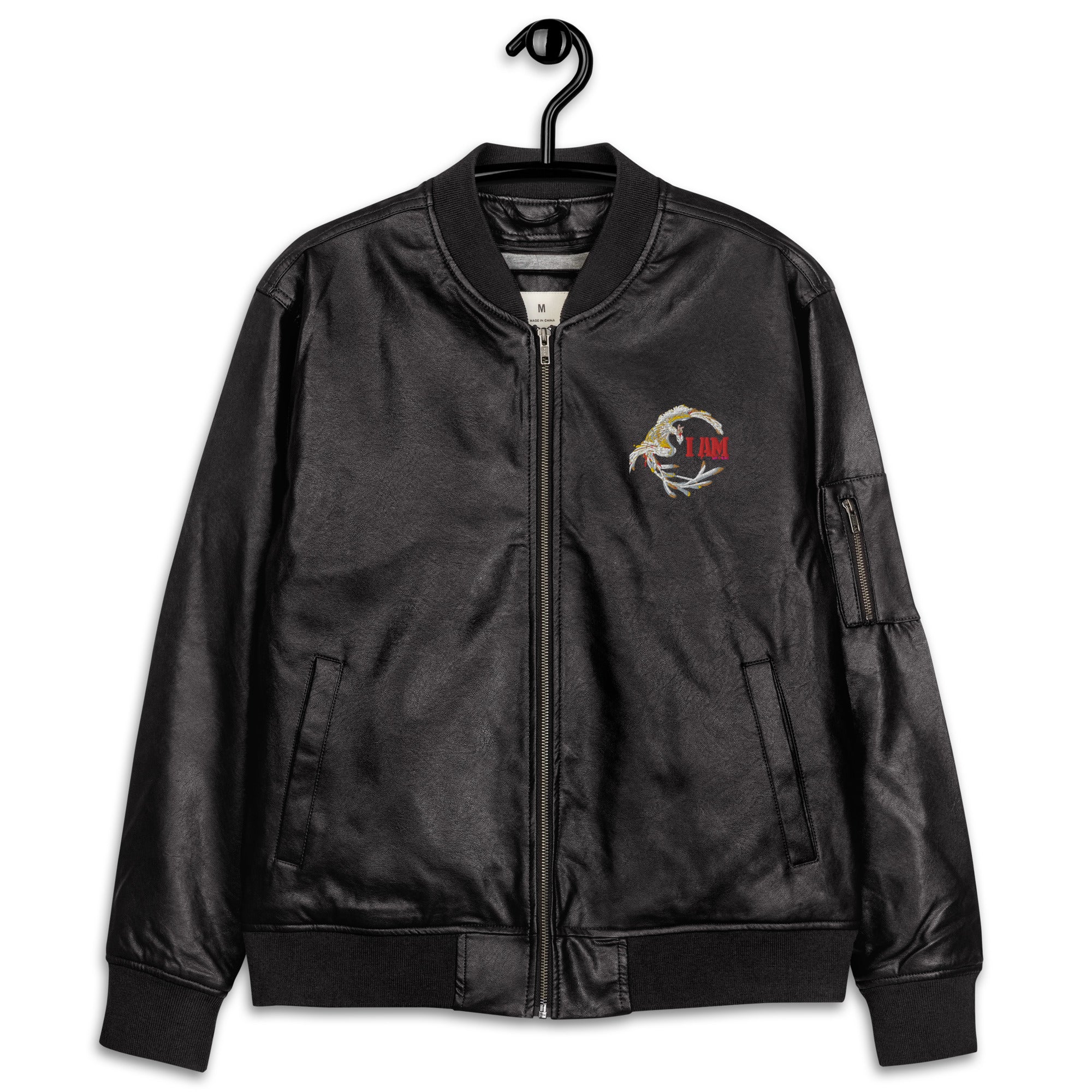 “ The Rise “ Leather Bomber Jacket