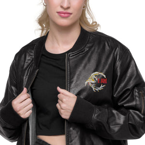 “ The Rise “ Leather Bomber Jacket