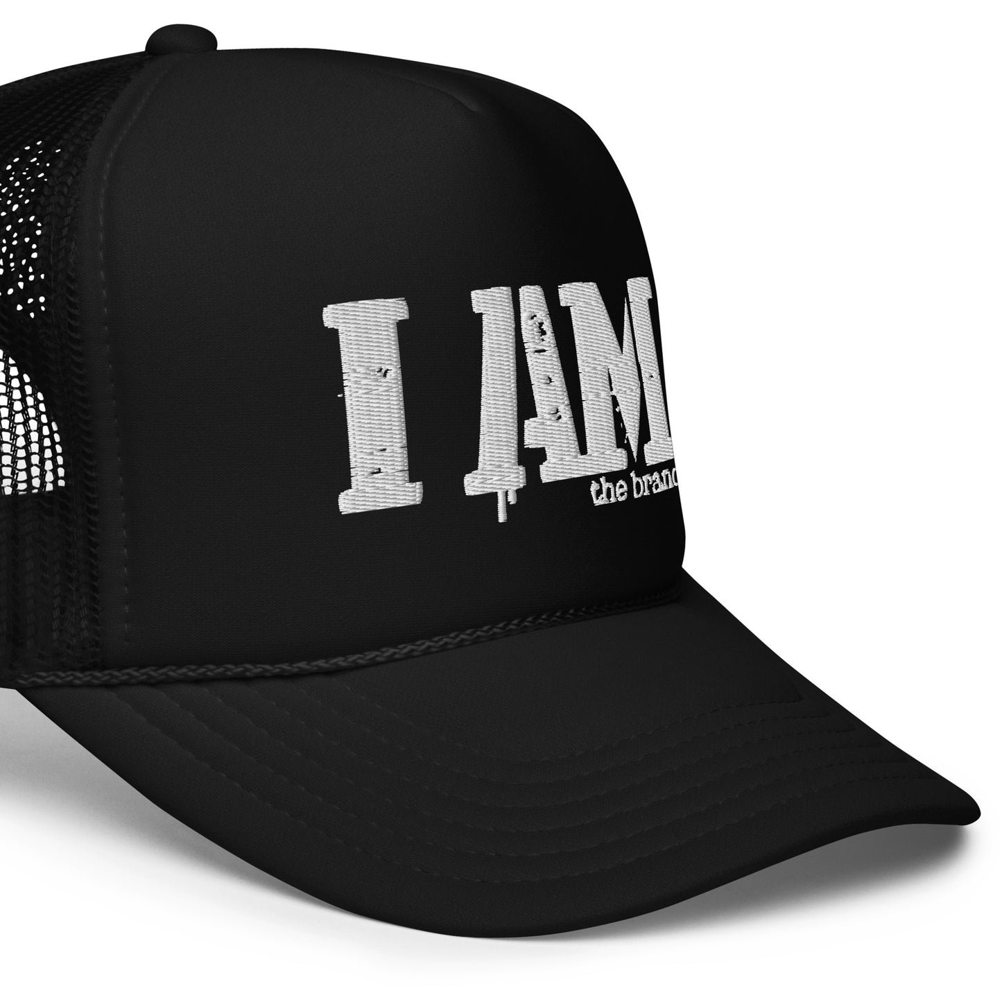 I AM The Brand  logo original Foam trucker hat
