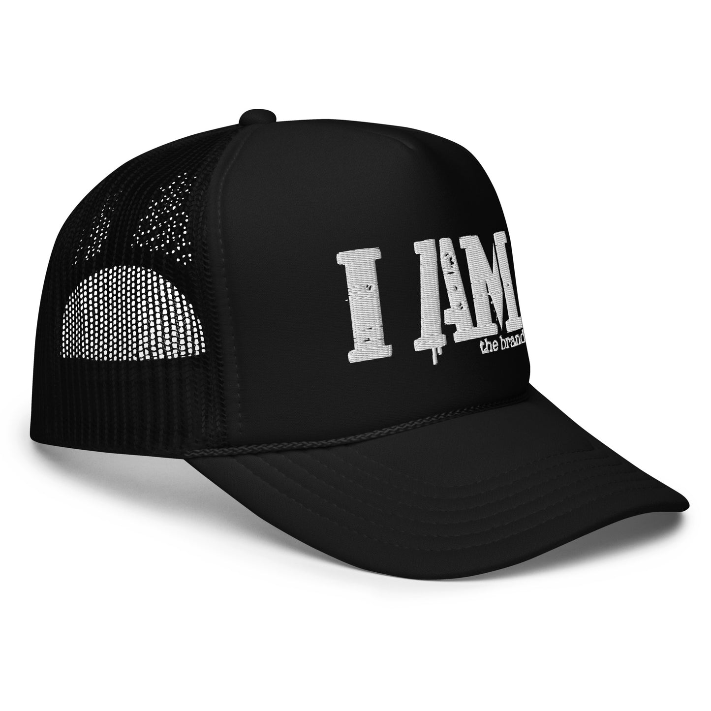I AM The Brand  logo original Foam trucker hat