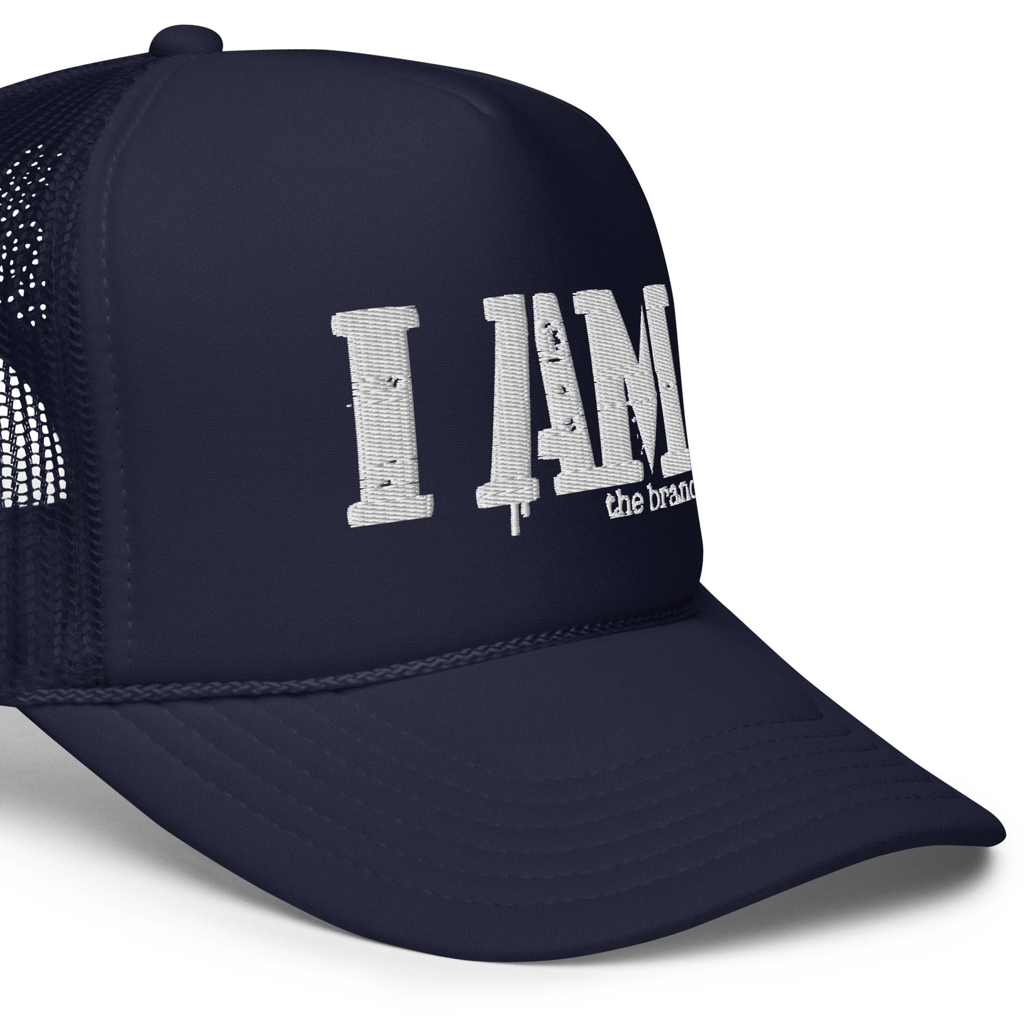 I AM The Brand  logo original Foam trucker hat