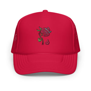 Concrete rose Foam trucker hat