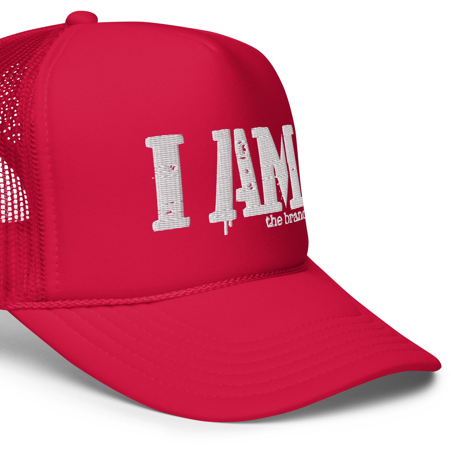 I AM The Brand  logo original Foam trucker hat
